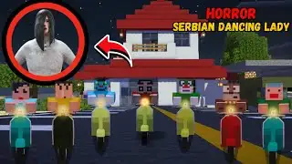SHINCHAN Found Horror SERBIAN DANCING LADY in Minecraft 😱😨