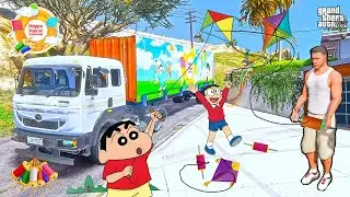 Shinchan & franklin Celebrating Makar Sankranti in GTA 5 | GTAV Avengers