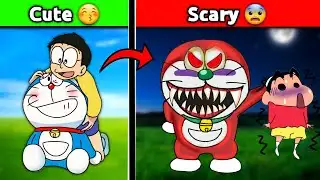 Shinchan Playing Horror Doraemon Game 😱