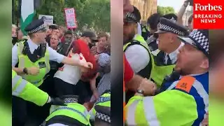 SHOCK VIDEO: London Police Clash With Pro-Palestinian Protesters In Violent Confrontation