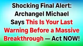 🛑SHOCKING ALERT: ARCHANGEL MICHAEL SAYS THIS IS YOUR LAST WARNING BEFORE A MASSIVE BREAKTHROUGH🔥