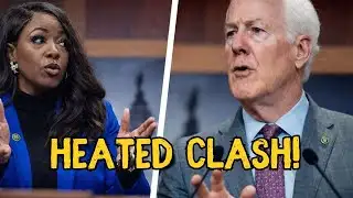 SHOCKING Moment: Jasmine Crockett Calls Out John Cornyn on His Hidden Texas Disasters!