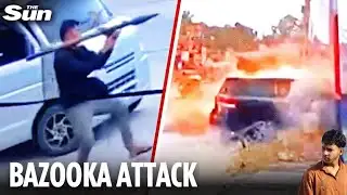 Shocking moment man fires BAZOOKA at Philippines mayor in blatant assassination attempt