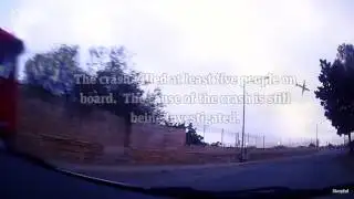 Shocking news - Dashcam captures plane crash