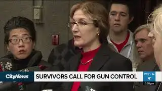 Shooting survivors push for gun control