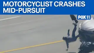 Shooting suspect crashes during pursuit in San Bernardino County  | FOX 11 LA