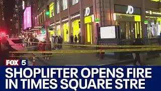 Shoplifter opens fire inside Times Square store, injuring tourist: Sources