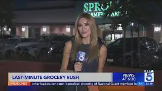 Shoppers hit grocery stores for last-minute Thanksgiving items