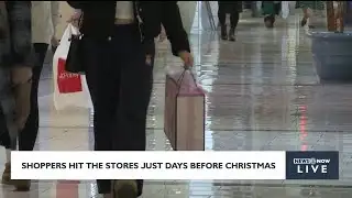Shoppers hit the stores just days before Christmas