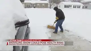 Shoveling snow can pose health risks
