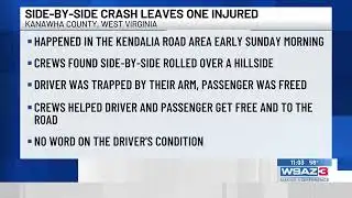 Side-by-side rollover crash leaves one injured