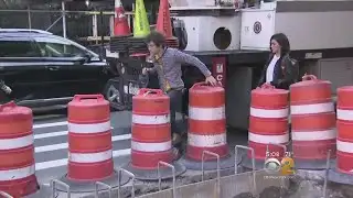 Sidewalk Construction Creates Dicey Walkway On Manhattan