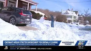 Sidewalk snow and ice removal? Cincinnati considers stricter rules