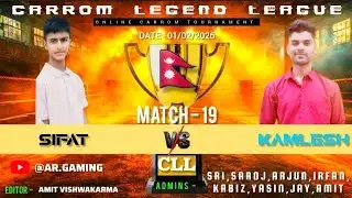 Sifat vs Kamlesh 🎉👑 | 1st round | knockout stage | CLL | 19th match