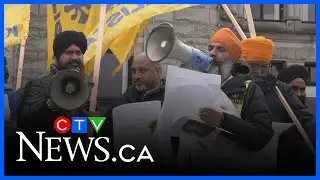 Sikh separatists protest Eby