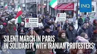 Silent march in Paris in solidarity with Iranian protesters