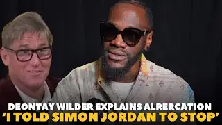 ‘SIMON JORDAN DOES NOT KNOW WHAT IT’S LIKE TO BE A BLACK MAN’ Deontay Wilder EXPLODES ON WALK OUT