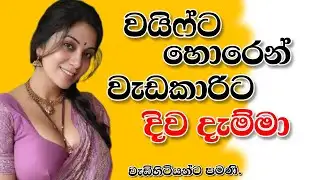 වයිෆ්ට හොරෙන් වැඩකාරිට දිව දැම්මා | sinahala keti katha | short story 