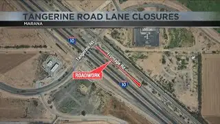 Single lane closures in Marana as pavement marking work nears completion