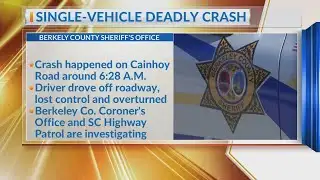 Single-vehicle deadly crash
