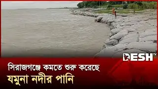 যমুনা নদীর পানি কমছে সিরাজগঞ্জে | Sirajganj | Desh TV