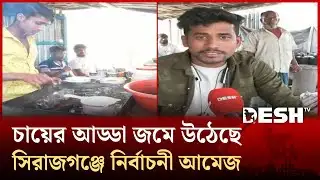 সিরাজগঞ্জে চায়ের আড্ডা জমে উঠেছে নির্বাচনী আমেজ | Sirajganj | Desh TV