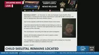 Skeletal remains of child found in Rockdale County