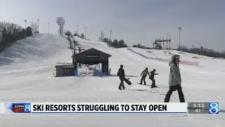 Ski resorts struggling to stay open