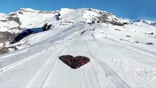 Skiers create heart-shaped tribute for Switzerland fire victims
