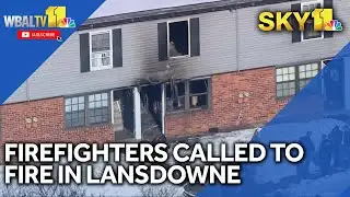 SKY 11: Firefighters called to Lansdowne townhouse fire