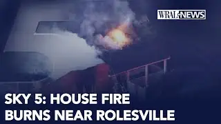 Sky 5 shows scorched home in Wake County