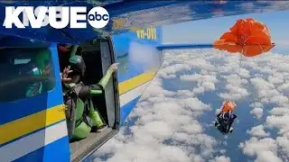 Skydiver left dangling at 15,000 feet after parachute gets caught on plane