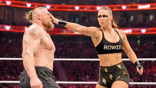 Slap Brock Lesnar vs Ronda Rousey Match