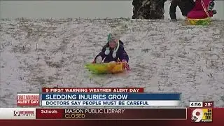 Sledding fun comes with increased risk for injury, doctors say