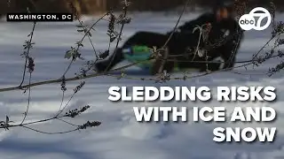 Sledding injuries increase around DMV after cold weather turns snow into ice
