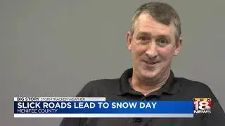 Slick Roads Lead to Snow Day