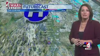 Slight chances for precipitation tomorrow with a warming trend to end the week