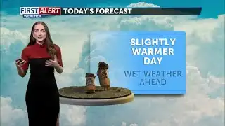 Slightly warmer Tuesday, tracking wet weather ahead