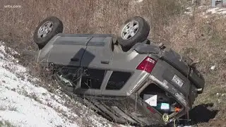 Slippery roads lead to crash in Sumter County