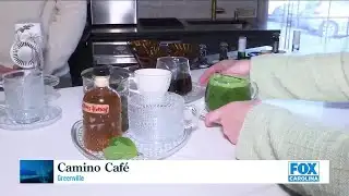 Slow down and relax with coffee or tea at Camino Cafe