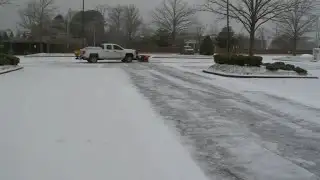 Slushy and slick roads in Cary