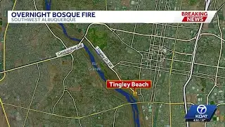 Small bosque fire contained in Albuquerque