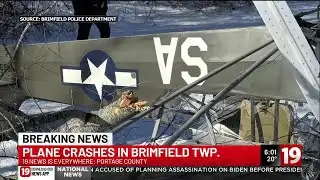 Small plane crashes in Brimfield Township, fire department says