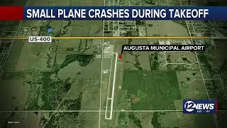 Small plane flips during takeoff in Augusta