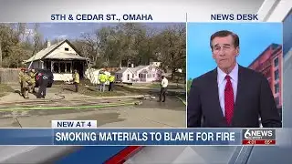Smoking materials to blame for Omaha house fire