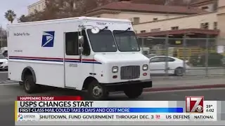 Snail mail? USPS changes start