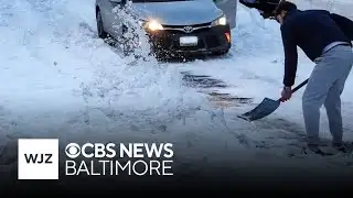 Snow and ice still an issue on Baltimore streets and sidewalks