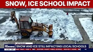 Snow and ice still impacting school openings in DMV