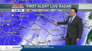 Snow bands and wind continue to increase