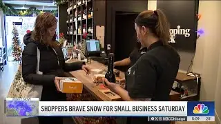 Snow does not stop Chicago shoppers from celebrating Small Business Saturday